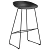 GUBI Sitzgelegenheiten-HAY About A Stool AAS38 Barhocker, 75 cm, Schwarz 2.0 - Schwarz - Sc