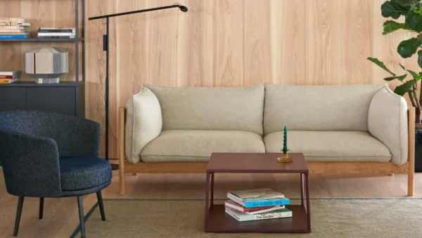 HAY Sofas Und Liegen-Arbour Eco 3 Sitzer, Hallingdal 220 – Eiche geölt/gewachst