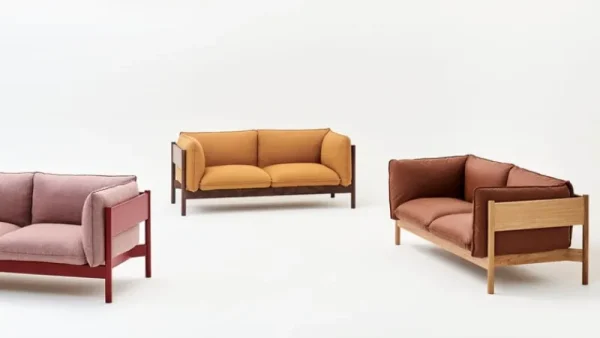 Interface Sofas Und Liegen-HAY Arbour Eco 2-Sitzer-Sofa, Vidar 472 – Buche, Schwarz