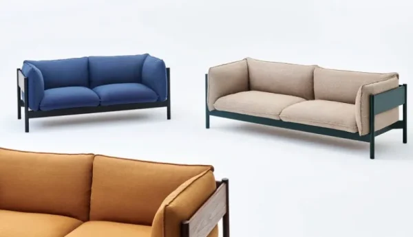 Interface Sofas Und Liegen-HAY Arbour Eco 2-Sitzer-Sofa, Vidar 472 – Buche, Schwarz