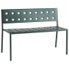 HAY Terrassenmöbel^Balcony Dining-Bank, 114 x 52 cm, dunkles Forstgrün