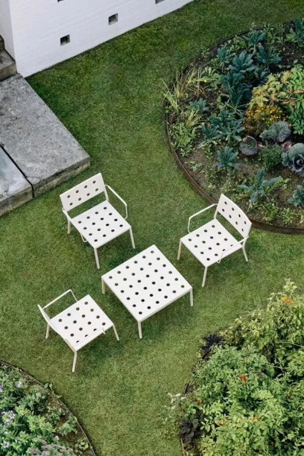 HAY Terrassenmöbel | Sitzgelegenheiten^Balcony Lounge-Armlehnstuhl, Kreidebeige