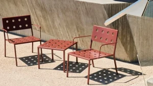 HAY Terrassenmöbel | Sitzgelegenheiten^Balcony Lounge-Armlehnstuhl, Rostrot