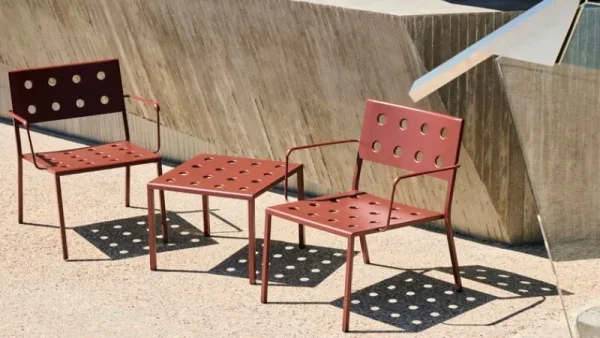 HAY Terrassenmöbel | Sitzgelegenheiten^Balcony Lounge-Armlehnstuhl, Rostrot