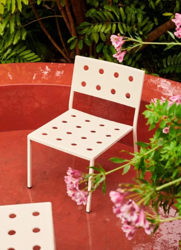 HAY Terrassenmöbel | Sitzgelegenheiten^Balcony Loungestuhl, Kreidebeige