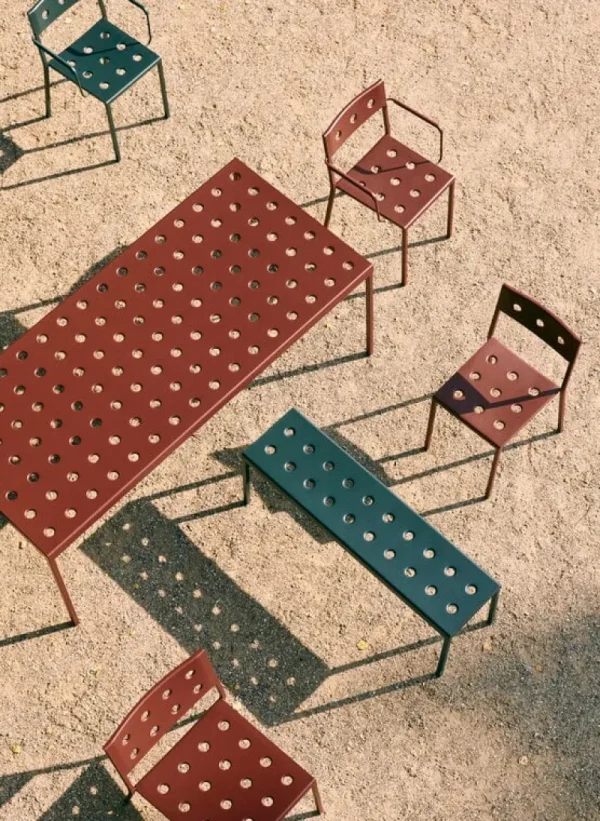 HAY Terrassenmöbel | Tische^Balcony Tisch, 190 x 87 cm, Eisenrot
