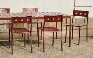 HAY Terrassenmöbel | Tische^Balcony Tisch, 190 x 87 cm, Eisenrot