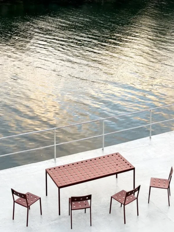 HAY Terrassenmöbel | Tische^Balcony Tisch, 190 x 87 cm, Eisenrot