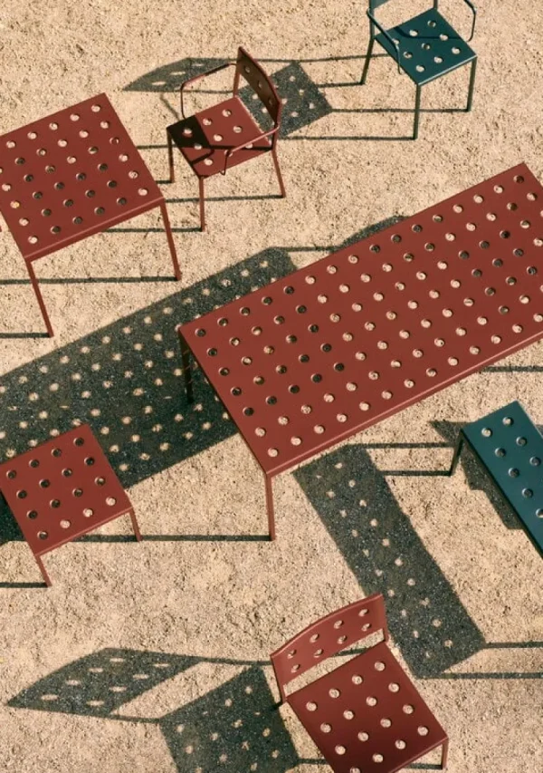 HAY Terrassenmöbel | Tische^Balcony Tisch, 190 x 87 cm, Eisenrot