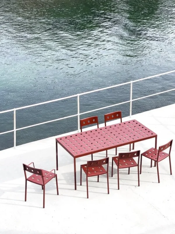 HAY Terrassenmöbel | Tische^Balcony Tisch, 190 x 87 cm, Eisenrot