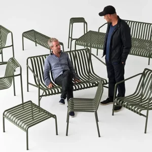 HAY Terrassenmöbel^Bank Palissade, anthrazit