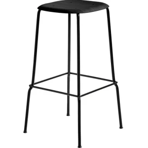Maze Sitzgelegenheiten-HAY Barhocker Soft Edge 80 75 cm, schwarz