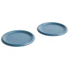 HAY Geschirr^Barro Teller, 2er-Set, 24 cm, Dunkelblau
