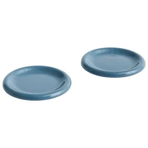 HAY Geschirr^Barro Teller, 2er-Set, 18 cm, Dunkelblau