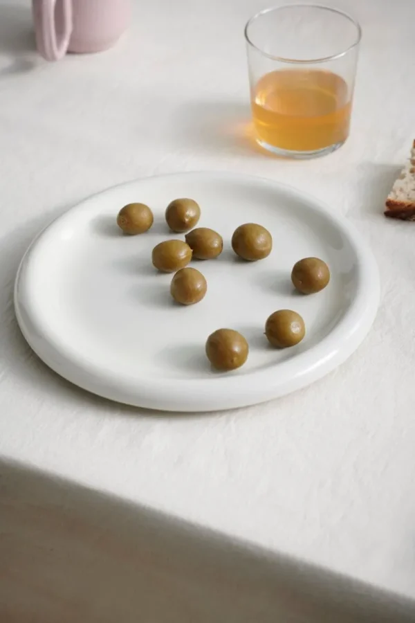 HAY Geschirr^Barro Teller, 2er-Set, 24 cm, Cremeweiß