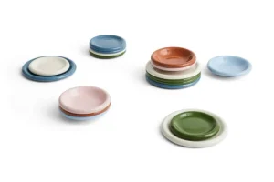HAY Geschirr^Barro Teller, 2er-Set, 24 cm, Grün