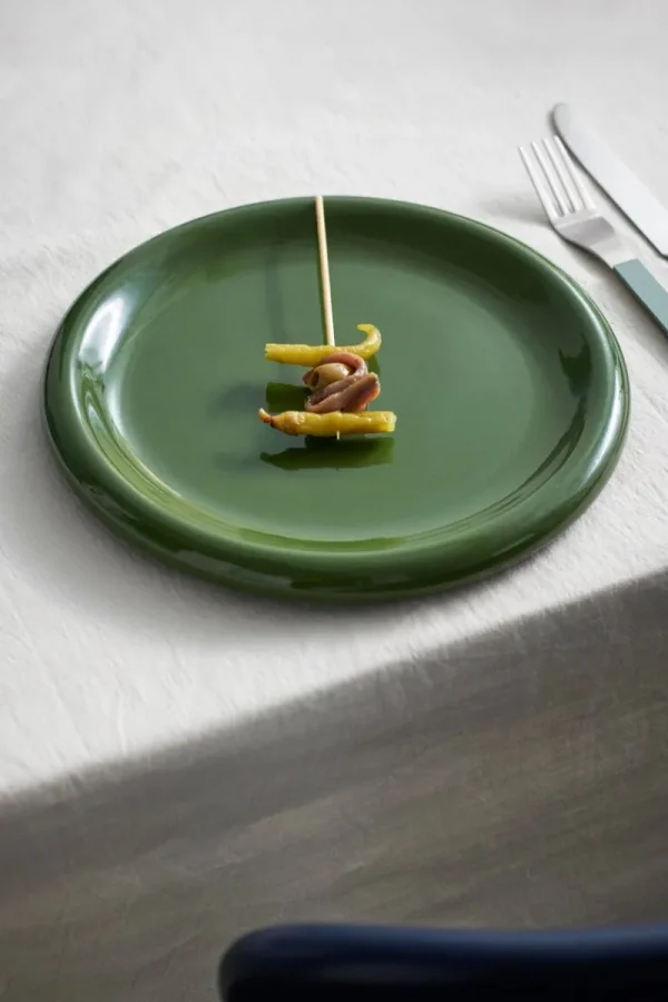 HAY Geschirr^Barro Teller, 2er-Set, 24 cm, Grün