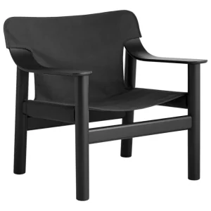 Hem Sitzgelegenheiten-HAY Bernard Loungesessel, Eiche schwarz - Canvas schwarz