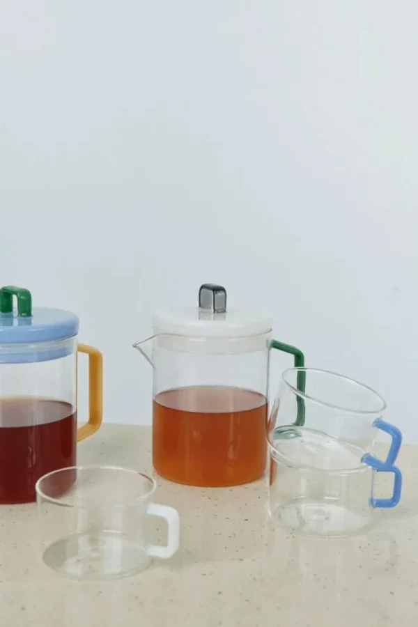 HAY Karaffen Und Krüge^Brew Kanne, klar - Jade-Hellblau