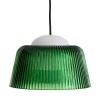 HAY Deckenleuchten-Brim Pendelleuchte, 24,5 cm, Flaschengrün, Glas