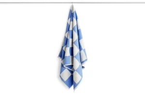 Kinder HAY Textilien Für Kinder | Badezimmertextilien^Check Badetuch, 70 x 136 cm, Himmelblau