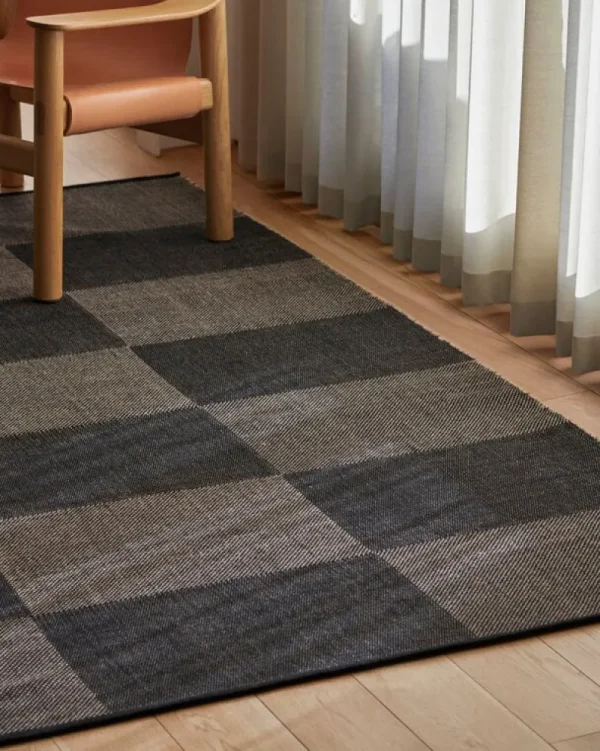 HAY Teppiche Und Läufer^Check Teppich, Schwarz