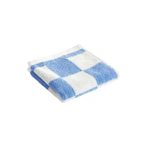 HAY Badezimmertextilien^Check Waschlappen, 30 x 30 cm, Himmelblau