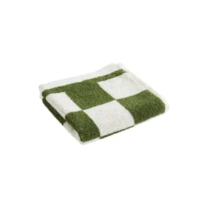 HAY Badezimmertextilien^Check Waschlappen, 30 x 30 cm, Matcha