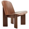HAY Sitzgelegenheiten-Chisel Loungesessel, Nussbaum lackiert