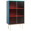 HAY Aufbewahrungsmöbel-Colour Cabinet mit Glastüren, hoch, Mehrfarbig