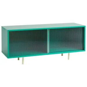 Northern Aufbewahrungsmöbel-HAY Colour Cabinet mit Glastüren, stehend, 120 cm, dunkles Mintgrün