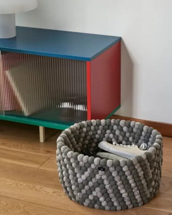 HAY Aufbewahrungsmöbel-Colour Cabinet mit Glastüren, stehend, 180 cm, Mehrfarbig