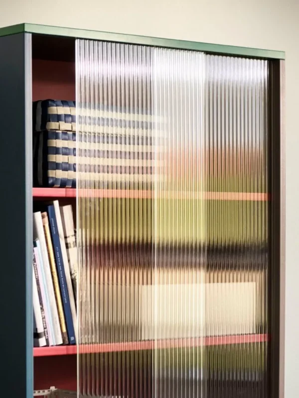 HAY Aufbewahrungsmöbel-Colour Cabinet mit Glastüren, hoch, Mehrfarbig