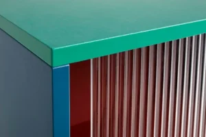 HAY Aufbewahrungsmöbel-Colour Cabinet mit Glastüren, hoch, Mehrfarbig