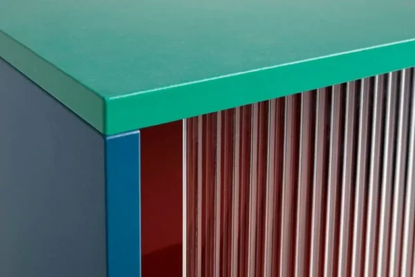 HAY Aufbewahrungsmöbel-Colour Cabinet mit Glastüren, hoch, Mehrfarbig