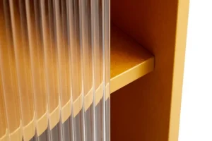 HAY Aufbewahrungsmöbel-Colour Cabinet mit Glastüren, hoch, Gelb