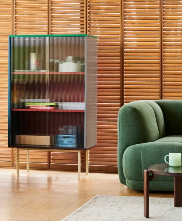 HAY Aufbewahrungsmöbel-Colour Cabinet mit Glastüren, hoch, Mehrfarbig