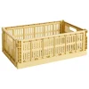 Kinder HAY Kinderzimmereinrichtung | Aufbewahrungsbehälter^Colour Crate, L, recycelter Kunststoff, Goldgelb