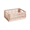 HAY Badezimmeraccessoires | Aufbewahrungsbehälter^Colour Crate, M, recycelter Kunststoff, Puderrosa