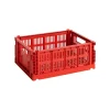 HAY Badezimmeraccessoires | Aufbewahrungsbehälter^Colour Crate, M, recycelter Kunststoff, Rot