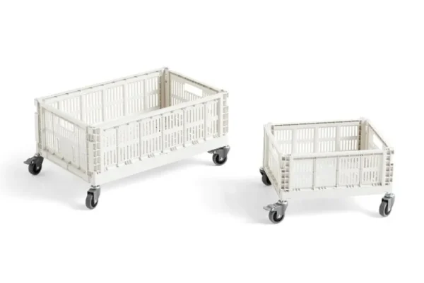HAY Badezimmeraccessoires | Aufbewahrungsbehälter^Colour Crate, M, recycelter Kunststoff, Cremeweiß