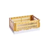 HAY Badezimmeraccessoires | Aufbewahrungsbehälter^Colour Crate Mix, S, recycelter Kunststoff, Goldgelb