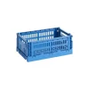 HAY Badezimmeraccessoires | Aufbewahrungsbehälter^Colour Crate, S, recycelter Kunststoff, Elektroblau