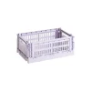 HAY Badezimmeraccessoires | Aufbewahrungsbehälter^Colour Crate, S, recycelter Kunststoff, Lavendelblau