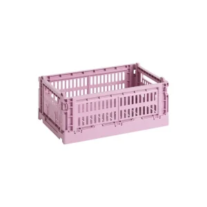 HAY Badezimmeraccessoires | Aufbewahrungsbehälter^Colour Crate, S, recycelter Kunststoff, Blassrosa