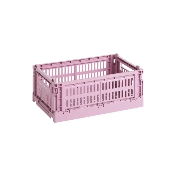 HAY Badezimmeraccessoires | Aufbewahrungsbehälter^Colour Crate, S, recycelter Kunststoff, Blassrosa