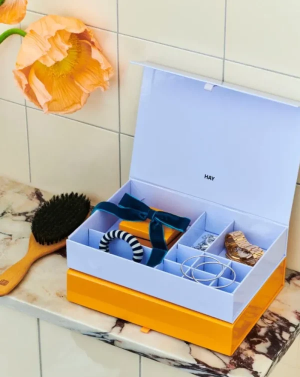 HAY Aufbewahrungsbehälter^Colour Storage Schmuckkästchen für unterwegs, XS, Dotter