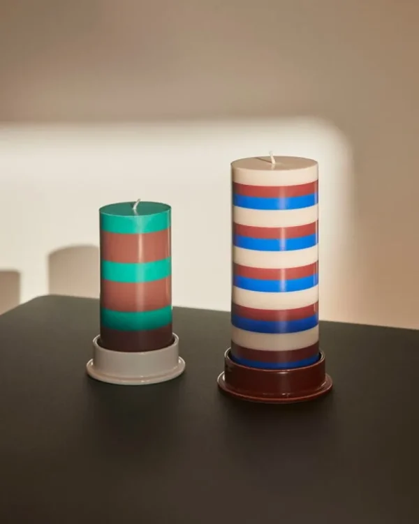 Skultuna Kerzen Und Kerzenhalter-HAY Column Kerze, S, Grün - Braun
