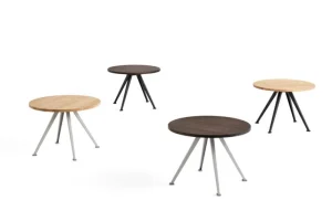 HAY Tische-Couchtisch Pyramid 51, 45 cm, beige - geräucherte Eiche
