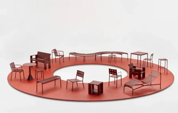 HAY Terrassenmöbel | Tische^Crate Beistelltisch, 49,5 x 49,5 cm, Rostrot